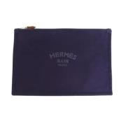 Hermès Vintage Pre-owned Bomull kuvertvskor Purple, Dam