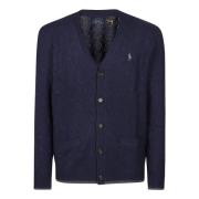 Polo Ralph Lauren Stilren Stickad Cardigan Sweater Blue, Herr