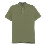 Polo Ralph Lauren Anpassad Slim Fit Bomull Mesh Polo Green, Herr