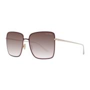 Tom Ford Burgundy Spegel Gradient Fyrkantiga Solglasögon Multicolor, D...