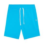 Polo Ralph Lauren Klassiska Logotyp Atletiska Sweat Shorts Blå Blue, H...