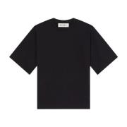 Róhe Klassisk Svart Bomull T-shirt Black, Dam