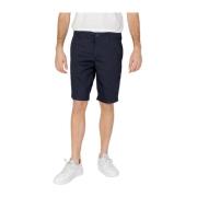 Armani Exchange Blå Bomull Bermuda Shorts Blue, Herr