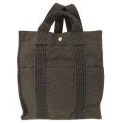 Hermès Vintage Pre-owned Canvas totevskor Gray, Dam