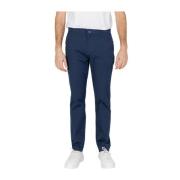 Armani Exchange Chinos i bomulls-elastanblandning Blue, Herr