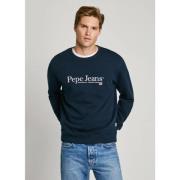 Pepe Jeans Rundhalsad Sweatshirt med Logotyp Green, Herr