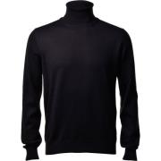 Gran Sasso Turtlenecks Black, Herr