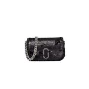 Marc Jacobs Paljett Mini Axelväska Black, Dam