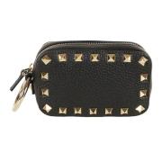 Valentino Garavani Rockstud Mini Vanity Case Black, Dam