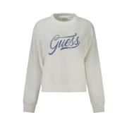 Guess Bomullspullover Sweater White, Dam