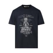 Golden Goose Regularfärgad tryckt T-shirt Black, Herr