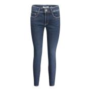 Guess Denim Skinny High Jeans Blå Kontrast Blue, Dam