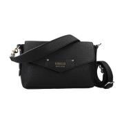 Guess Eco Brenton Flap Crossbody Väska Black, Dam