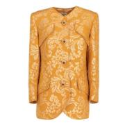 Valentino Vintage Pre-owned Bomull ytterklder Yellow, Dam