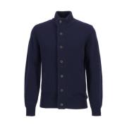 Barbour Blå Patch Zip Tröja Blue, Herr