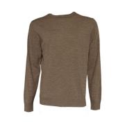 Daniele Fiesoli Merinoull Pullover - Taupe Brown, Herr