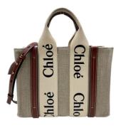 Chloé Pre-owned Pre-owned Canvas handvskor Gray, Dam