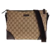 Gucci Vintage Pre-owned Canvas crossbodyvskor Brown, Dam