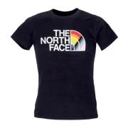 The North Face Regnbåge Stolthet Tee Svart T-Shirt Black, Dam