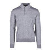 Ermenegildo Zegna Stickad polotröja Gray, Herr