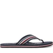 Tommy Hilfiger Blå Randiga Flip Flops för Män Blue, Herr