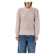 Isabel Marant Étoile Beige Stickat Esmee Sweater Aw24 Beige, Dam