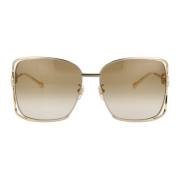 Gucci Stiliga solglasögon Gg1020S Yellow, Dam