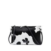 Gianni Chiarini Pony Skin Clutch med Dragkedja Black, Dam