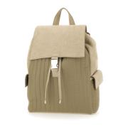 Eleventy Mjuk Läder Maxi Ryggsäck Sand Beige, Herr