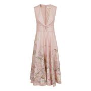 Zimmermann Rosa & Lila Waverly Midi Klänning Multicolor, Dam