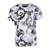 Versace Jeans Couture Bomull T-shirt med Stiligt Design Multicolor, He...