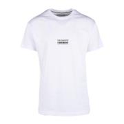 Bikkembergs Bordeaux T-Shirt för Män White, Herr