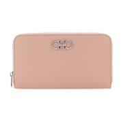 Salvatore Ferragamo Rosa Läder Plånbok Pink, Dam