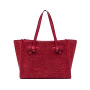 Gianni Chiarini Marcella Furry Mohair Effekt Väska Red, Dam