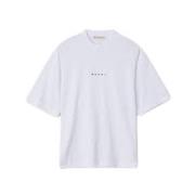 Marni Casual Bomull T-shirt för Män White, Dam