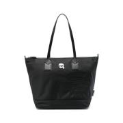 Karl Lagerfeld stor Ikon tote väska Black, Dam