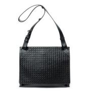 Bottega Veneta Vintage Pre-owned Laeder axelremsvskor Black, Dam