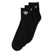 Adidas Mid-Cut 3-Pack Strumpor Black, Unisex