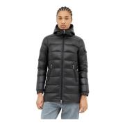 Moncler Quiltad Huva Dunjacka Black, Dam