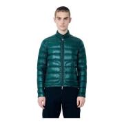 Moncler Quiltad dunjacka med ståkrage Green, Herr