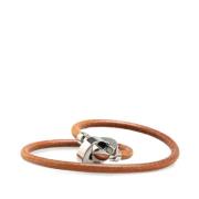 Hermès Vintage Pre-owned Laeder halsband Brown, Dam