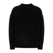 CO Oversized Crew Neck Sweater Black, Dam