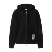 Burberry Zip-Through Sweatshirt Black, Herr