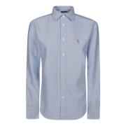 Polo Ralph Lauren Oxford Skjorta i Vit Bomull Blue, Dam