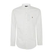 Polo Ralph Lauren Vit Oxford Långärmad Sportskjorta White, Herr