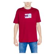 Tommy Jeans Gatutecken T-shirt Kollektion Red, Herr