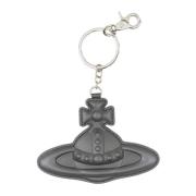 Vivienne Westwood Orb Läder Nyckelring Hänge Krok Black, Unisex