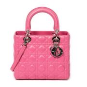 Dior Vintage Pre-owned Laeder handvskor Pink, Dam