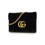 Gucci Vintage Pre-owned Tyg gucci-vskor Black, Dam