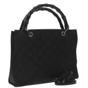 Gucci Vintage Pre-owned Canvas handvskor Black, Dam